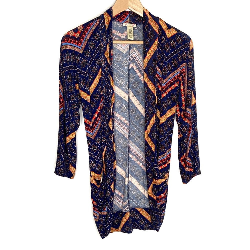 L8teR Rayon Blend Long Sleeve Duster Size Small